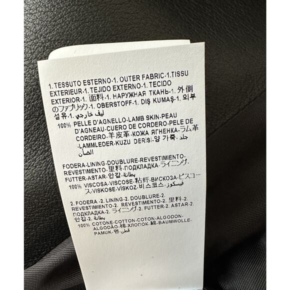 Versace Men's Blouson Leather Jacket Black 40 US (50 Euro) IT 1012178 NWT $3600 - Picture 12 of 16